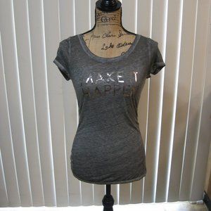 NWOT Express gray graphic tee t shirt top XS extra small